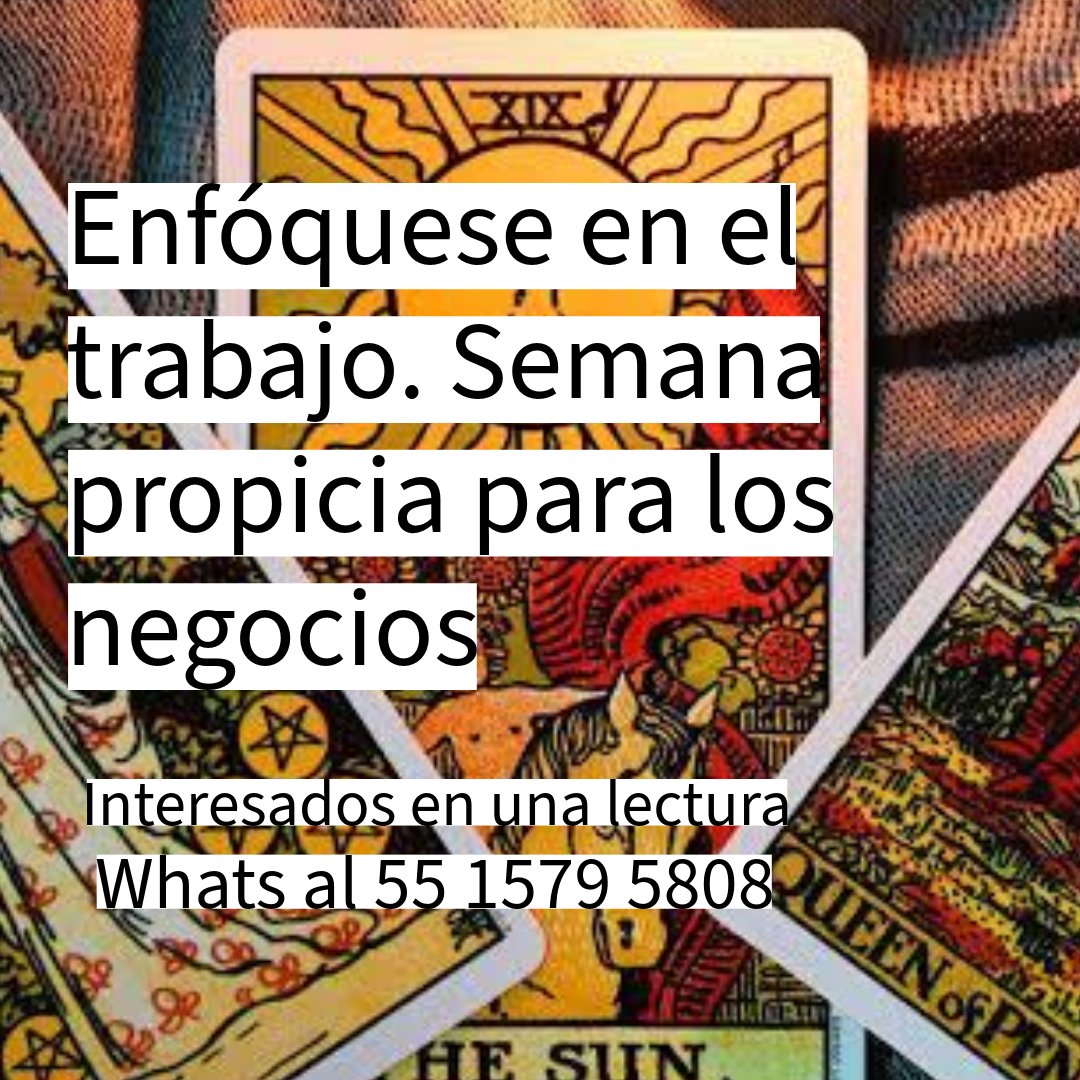 Mensaje de la semana - 21 al 27 de julio

"La semana es propicia para los negocios. Confíe en su intuición Sea asertivo. Enfóquese sólo en el trabajo". 

Interesados en una lectura manden mensaje de whats al 55 1579 5808.