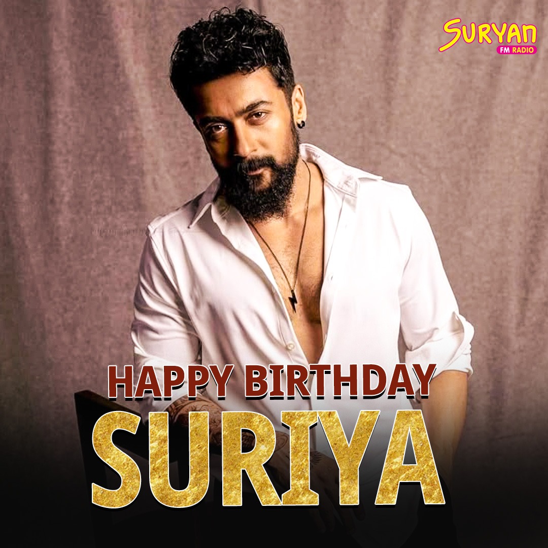 Suryan FM (@suryanfm) on Twitter photo We wish a very happy birthday to the man of charm and perfection.
<a href="/Suriya_offl/">Suriya Sivakumar</a>❤️
#SuryanFM #HappyBirthdaySuriya #HBDSuriya #Karuppu #Suriya #Suriyasivakumar #Suriya50 We wish a very happy birthday to the man of charm and perfection.
<a href="/Suriya_offl/">Suriya Sivakumar</a>❤️
#SuryanFM #HappyBirthdaySuriya #HBDSuriya #Karuppu #Suriya #Suriyasivakumar #Suriya50