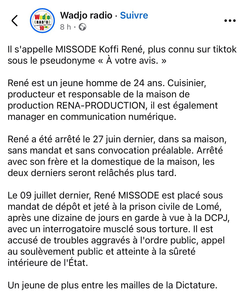 ET | #FreeTogo tweet media