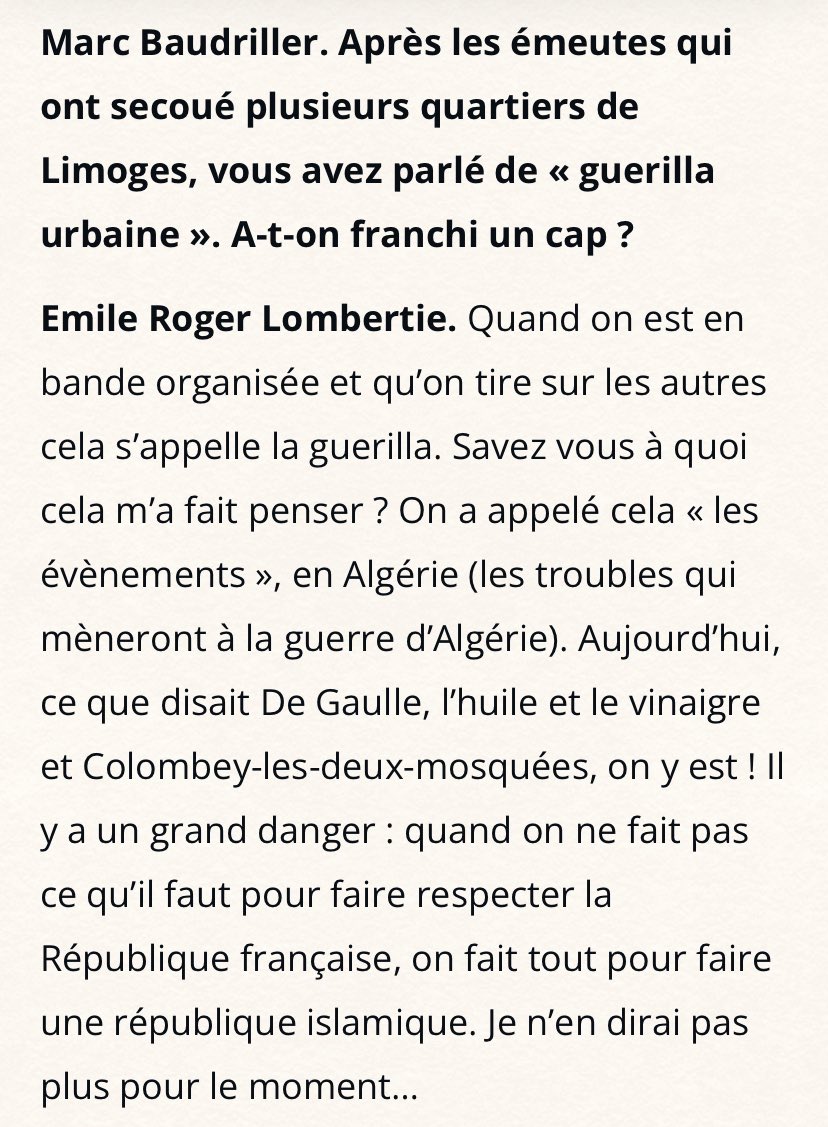 Dans Boulevard Voltaire, les mots du maire de Limoges…
