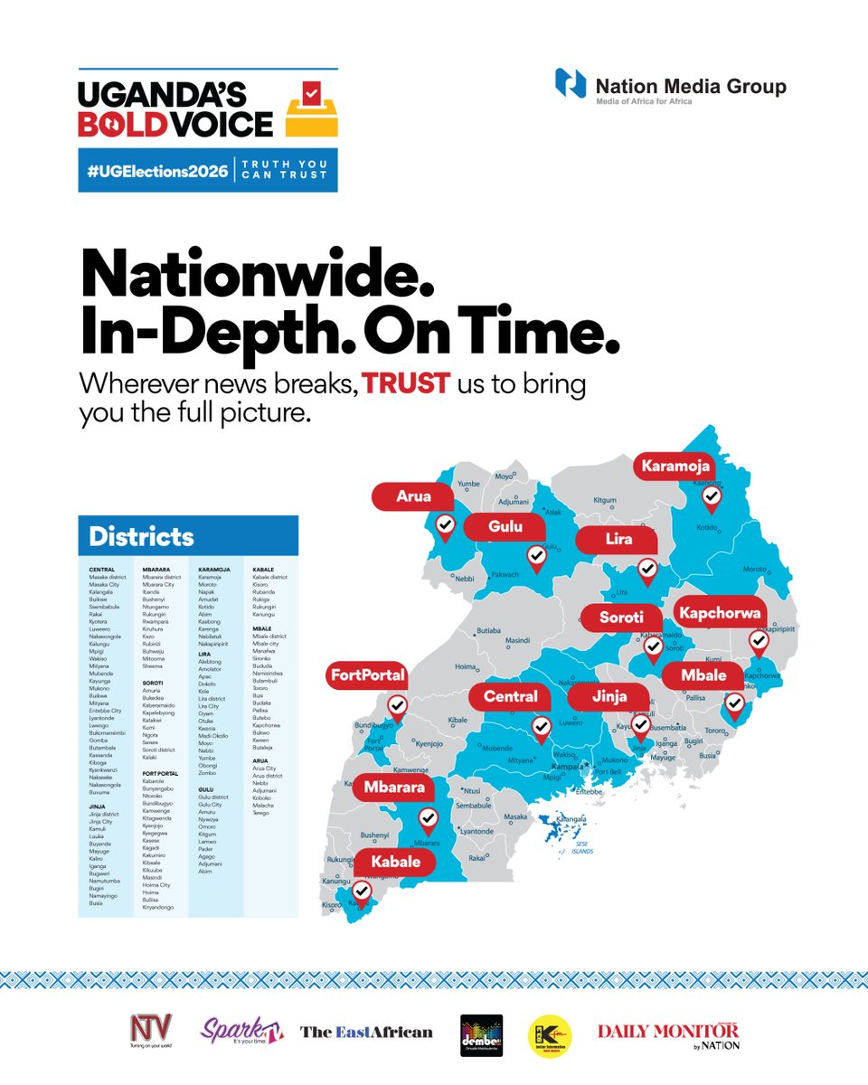 DailyMonitor's tweet image. No fluff. No bias. No agenda. Just clean and clear election coverage from us.
📲 Follow for straight talk as the road to 2026 begins
#NMGElectionWatch #MonitorUpdates #UGElections2026