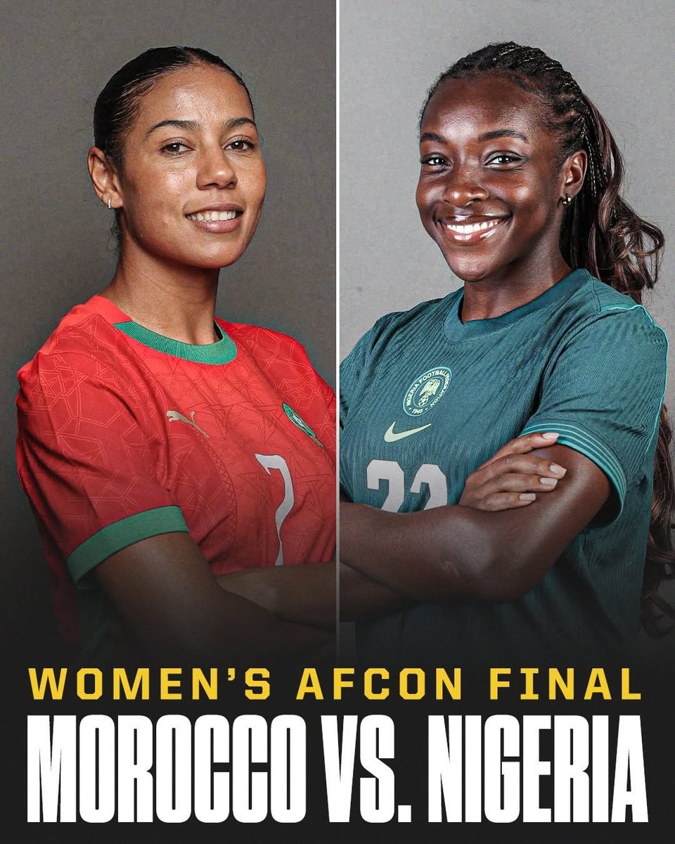 The WAFCON Final is set. Morocco 🇲🇦 vs Nigeria 🇳🇬 

Who will it be?

#WAFCON2024Final