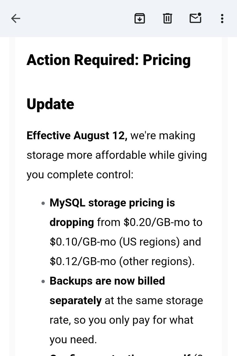 PovilasKorop's tweet image. Laravel Cloud MySQL will get cheaper.