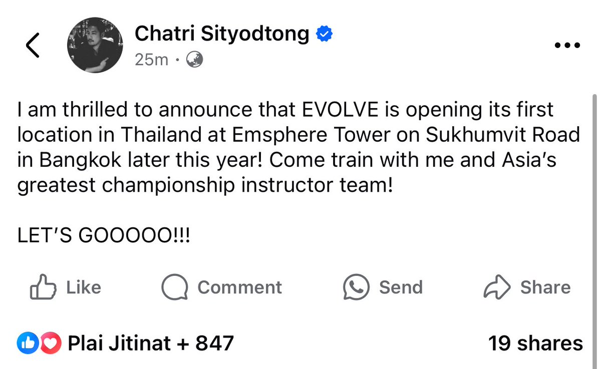 nickatkinone's tweet image. Evolve opening its first gym in Bangkok