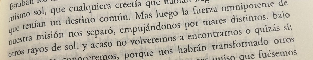 myriromance's tweet image. “… nos separó, empujándonos por mares distintos bajo otros rayos de sol, y acaso no volveremos a encontrarnos o quizás sí”
- Nietzsche