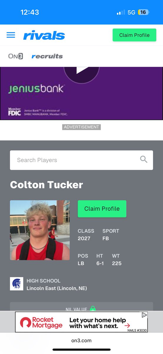 ColtonTucker34's tweet image. Appreciate the @On3sports profile!
@Sean_Callahan 
@LEHS_FB