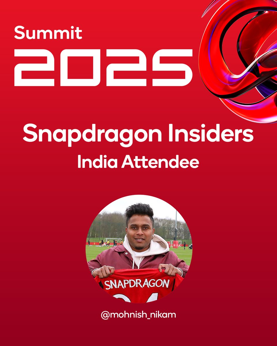 Snapdragon_IN's tweet image. Snapdragon Insiders, you absolutely rock!
Thanks to everyone who submitted videos to join us in #SnapdragonSummit. As for the winner, congratulations to @mohnish_nikam! We can't wait to see you in Maui. 🏖️🍹