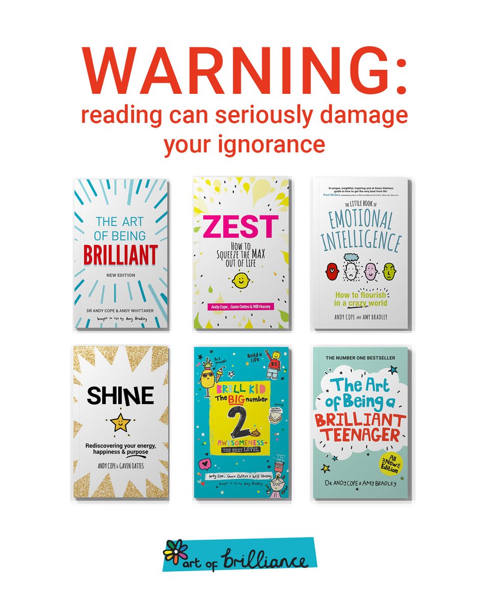 beingbrilliant's tweet image. This summer, the #ArtOfBrill book collection has got you covered. All ages catered for. If you buy from our little shop of happiness we’ll even sign them for you!
Happy reading
Get shopping: bit.ly/4fmyDtw