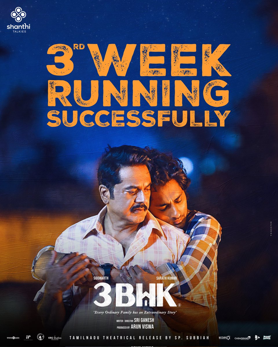 ShanthiTalkies's tweet image. Week 3, The Journey continues💪✨️
#3BHK #3BHKTELUGU