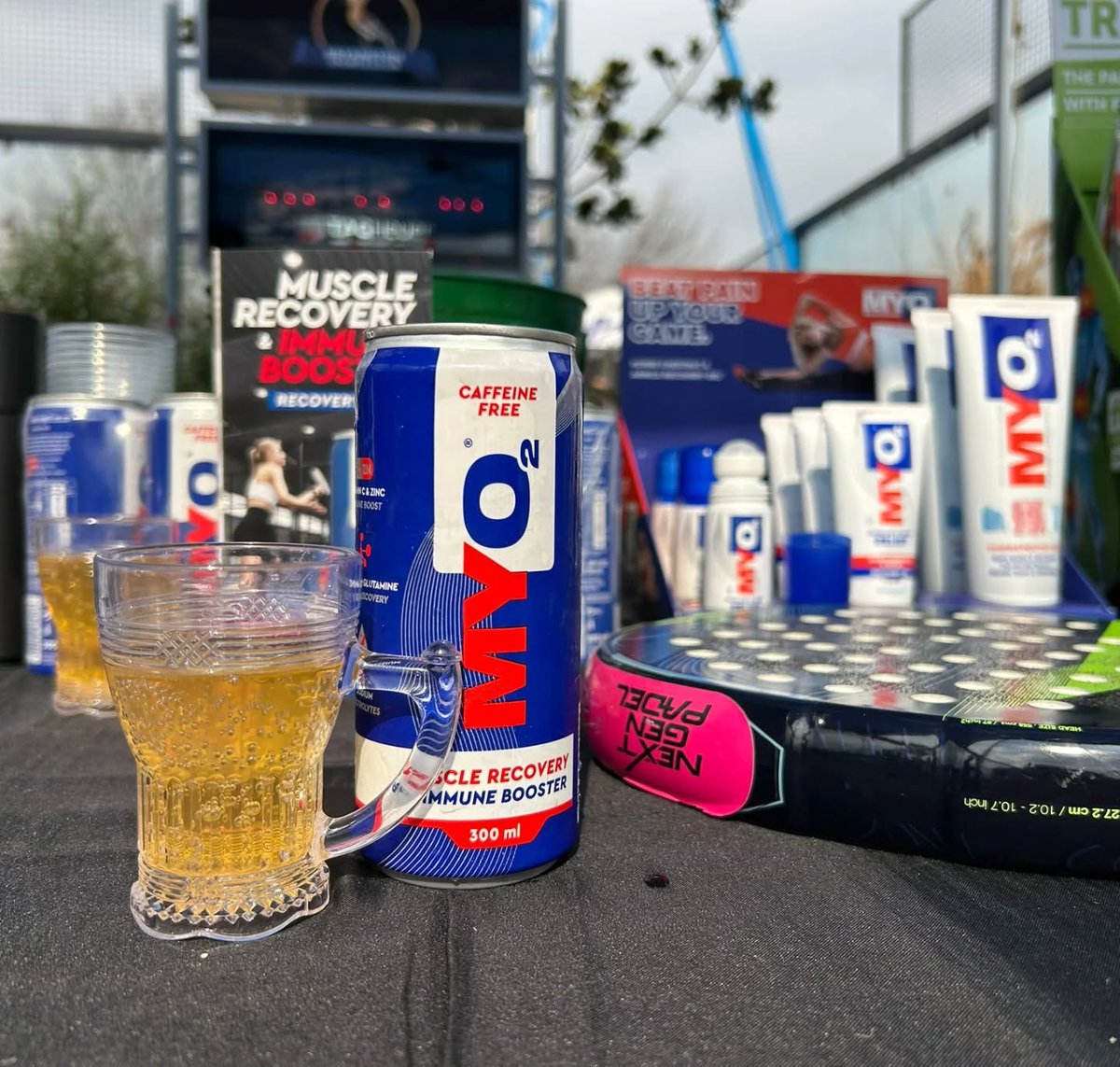 We had a great morning showcasing the great benefits of the MYO2 Muscle Recovery and Immune Booster drink, at the Bryanston Sports Club's Padel event over the weekend.