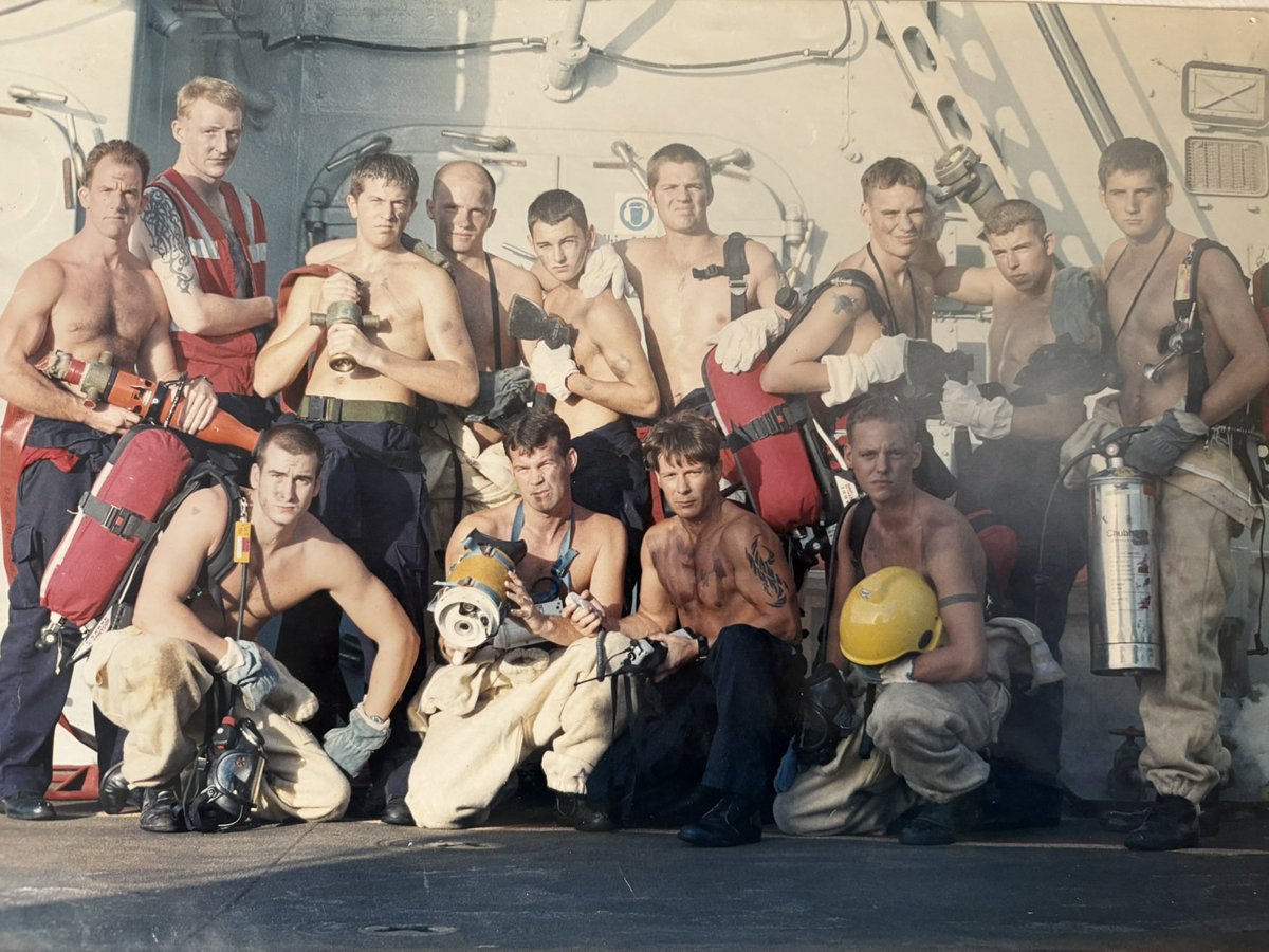 Probably the most homoerotic phot of a Standing Sea Emergency Party, ever

HMS Fearless