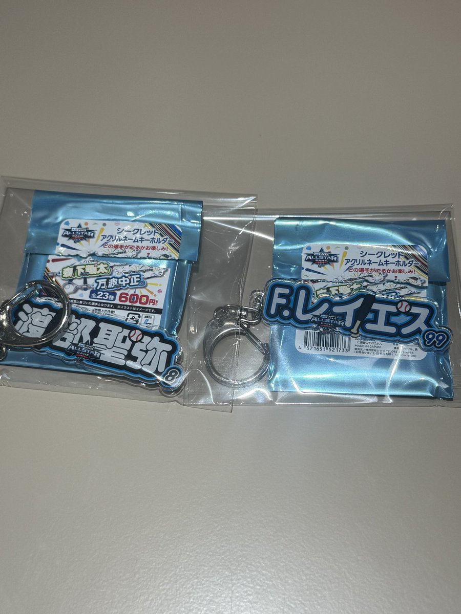 オールスター
シークレット　アクリルネームキーホルダー

(譲)写真のもの
(求)各300円

本日現地での取引き希望です。
検索からもお気軽にお声かけください。