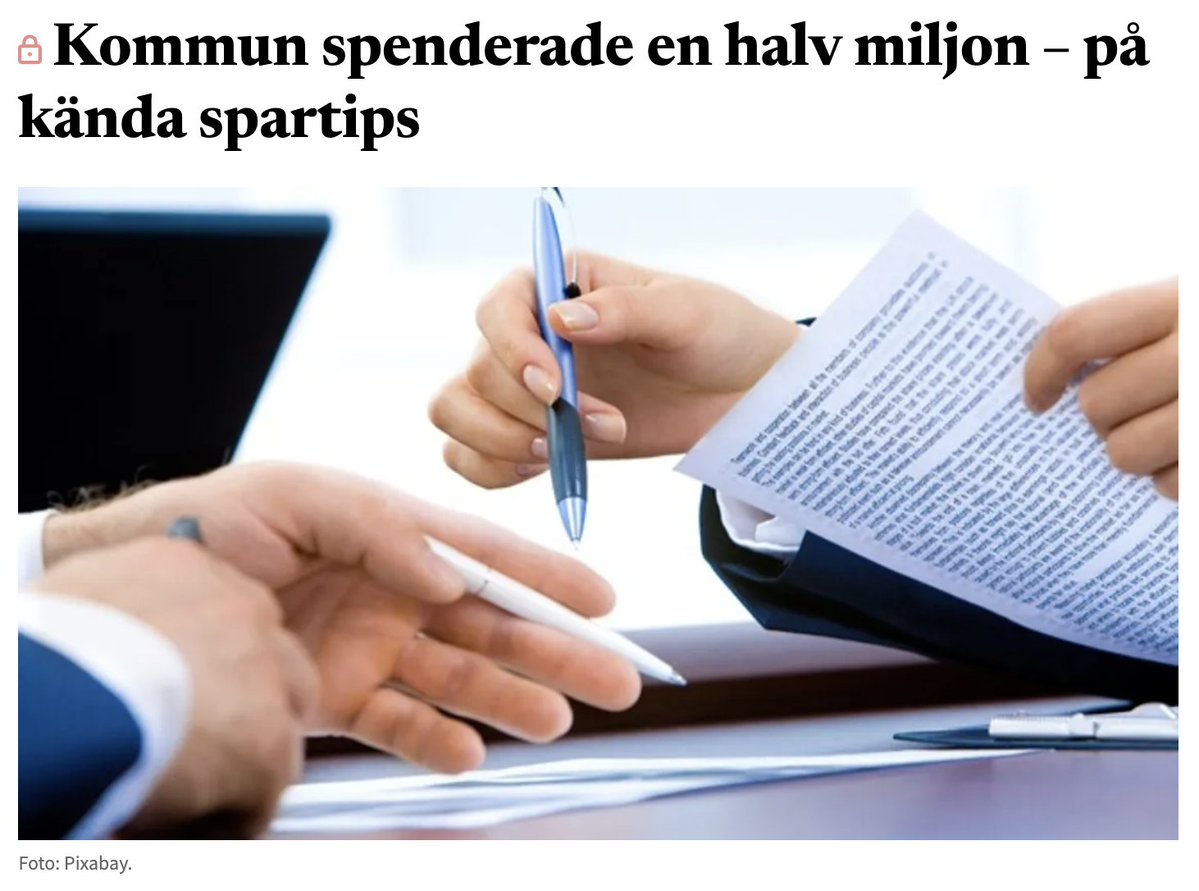 Bulletin_Nu's tweet image. Betalade en halv miljon för spartips de redan kände till – kommunen försvarar den dyra konsultrapporten bulletin.nu/kommun-spender…