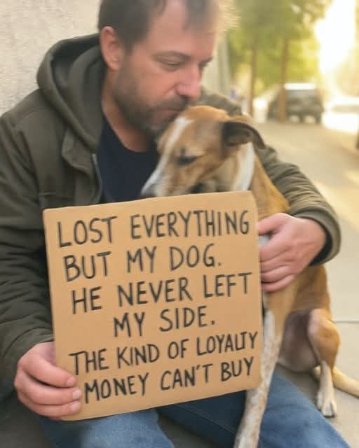AnitaArtx's tweet image. I SLEPT UNDER A BRIDGE—BUT MY DOG KEPT ME WARM AND SANE
People think you hit rock bottom when you lose your house. Or your job. Or your family.
But for me, it was when I realized I hadn’t heard my own name spoken in two weeks. Not once.
Except by him—my dog, Bixby. Well, not…