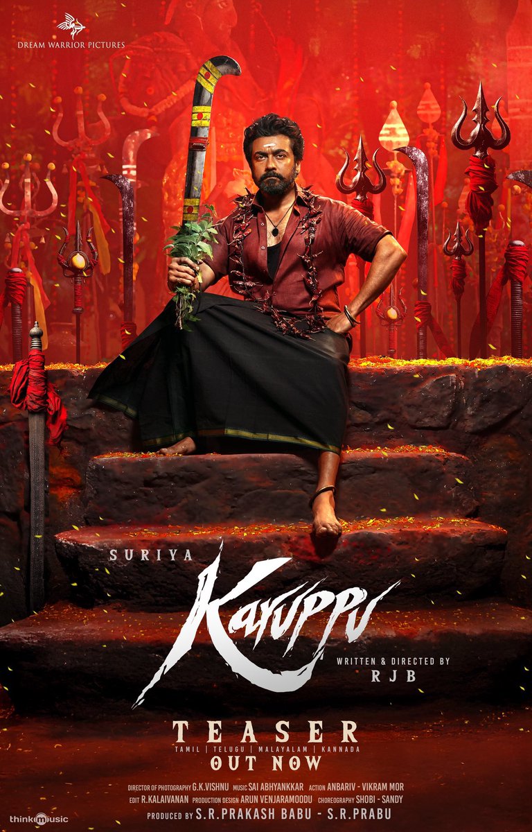 #KaruppuTeaser is powerful &amp; fabulous with grand making. Loved it 🔥

#Karuppu is going to storm the box office with its mass theme for sure  👌 

youtube.com/playlist?list=…

Best wishes to <a href="/Suriya_offl/">Suriya Sivakumar</a> sir <a href="/RJ_Balaji/">RJB</a> <a href="/prabhu_sr/">SR Prabu</a> &amp; Team 🏆

#HappyBirthdaySuriya 
#கருப்பு #కరుప్పు
