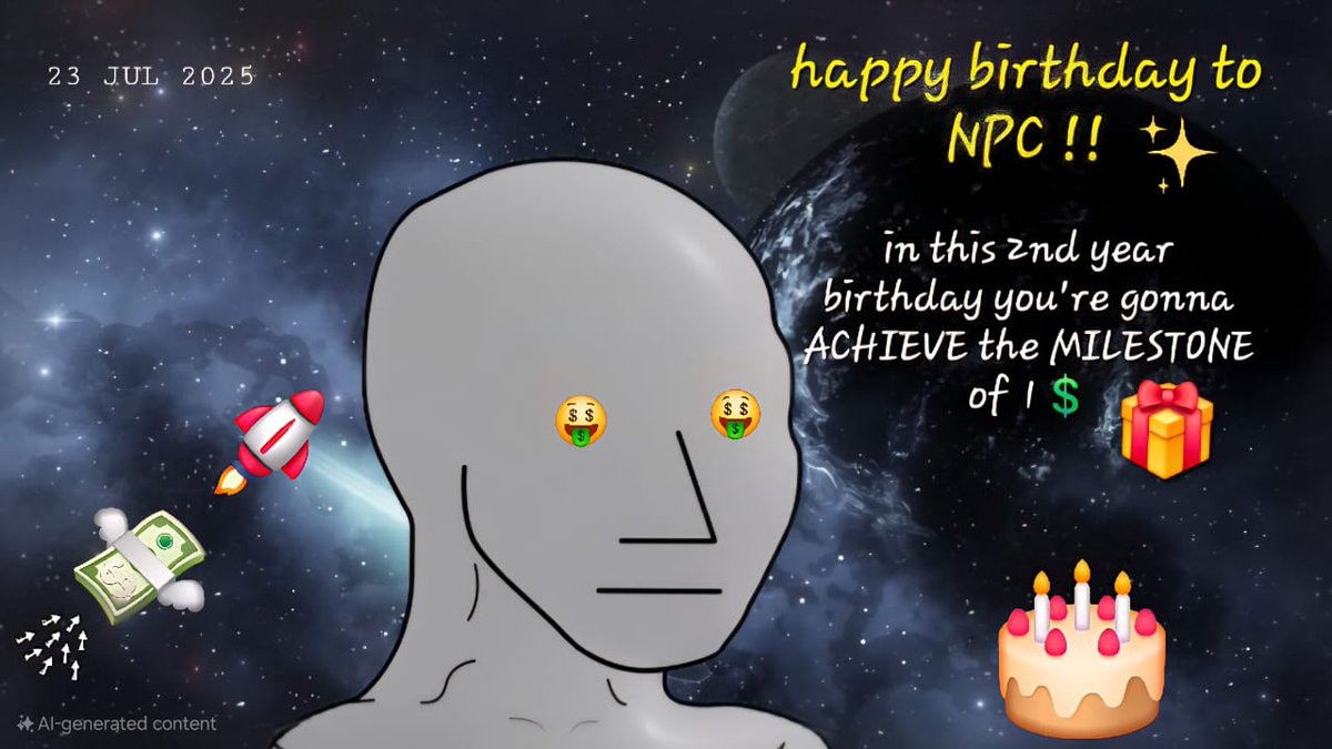 TheRealTrader88's tweet photo. Happy bday npc https://t.co/od5fsCZnJS