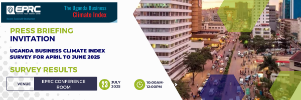Today we chat with the press on the outcomes of the April to June 2025 quarter Uganda Business Climate Survey. The survey gauges business confidence in a particular quarter and how business leaders feel about the future.