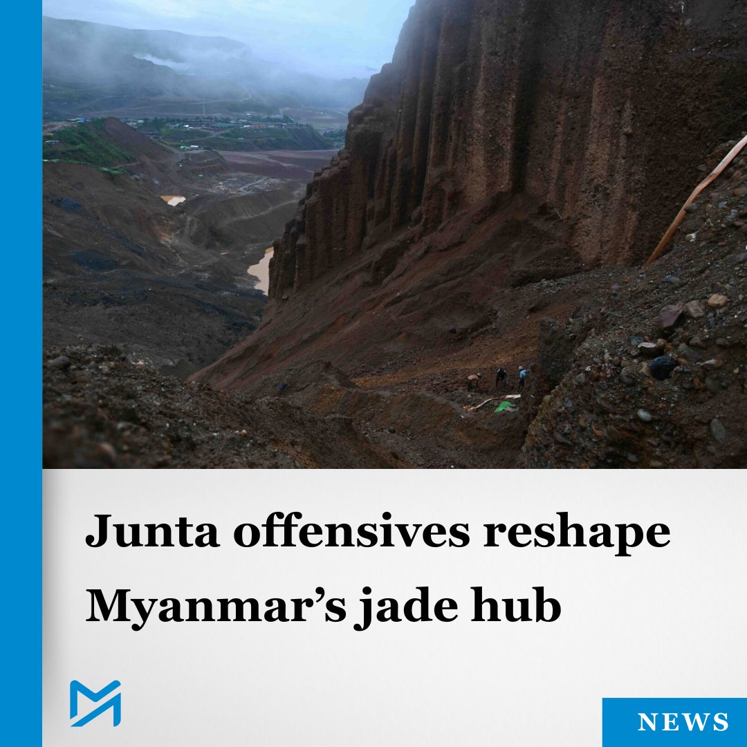 Myanmar_Now_Eng's tweet image. Increased fighting and economic collapse grip Hpakant as junta forces torch mining sites, civilians flee, and jade revenue becomes a target
Read more:
myanmar-now.org/en/news/junta-…