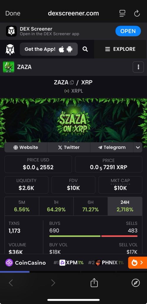 ZAZAXRPL's tweet image. SMOKE UP AND CHILL KNOWING $ZAZA IS HERE TO STAY 🍃💨