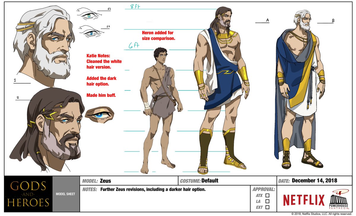BloodofZeus's tweet image. Came across some early designs for Hades, Zeus, Seraphim and Poseidon in an old folder. Crazy to see ideas we once considered... Can't picture them like this now. We apologize for the poor quality of the images in advance. #BloodofZeus