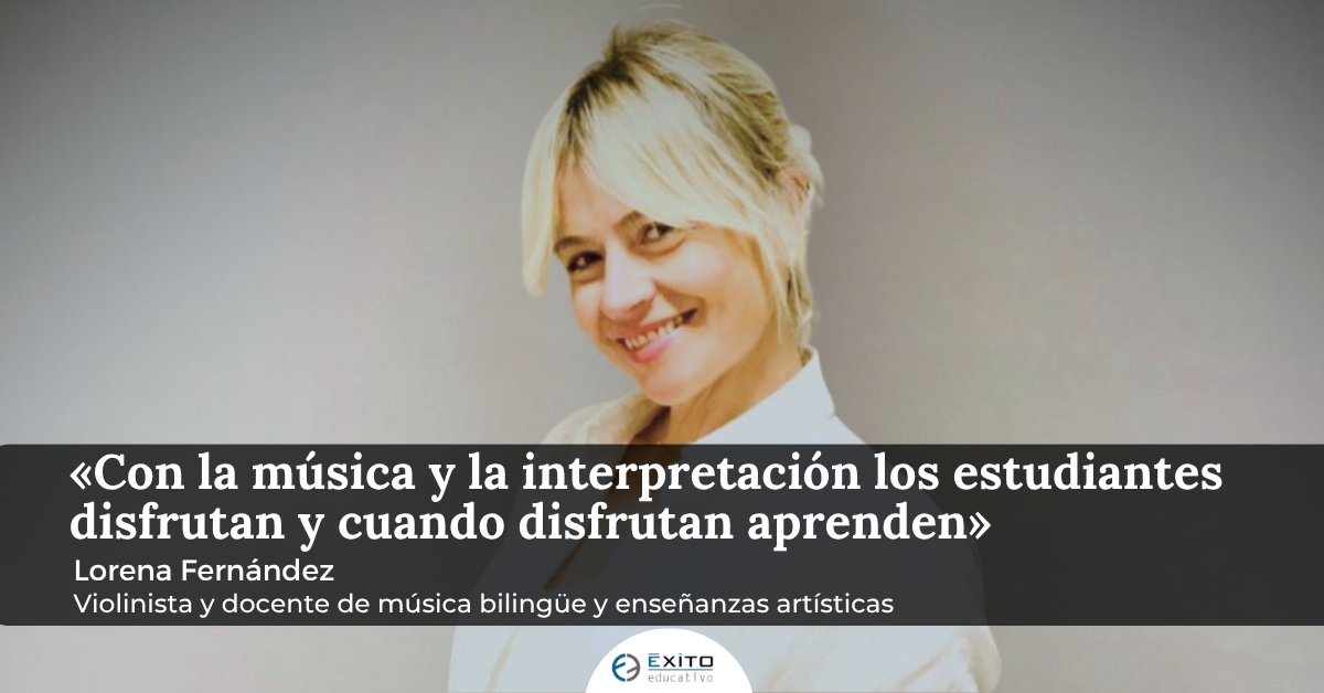 Exito_Educativo's tweet image. 🎤 ENTREVISTA. Lorena Fernández, violinista y docente, pone de relieve la necesidad de valorar la asignatura de Música en el sistema educativo.
🔗 exitoeducativo.net/lorena-fernand…
#Educación #Música #InnovaciónEducativa #LasEntrevistasDeÉxitoEducativo #LorenaFernández #AprendizajeActiva