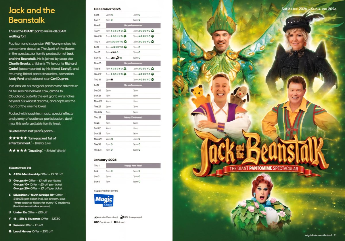 Who's off to Jack and the Beanstalk at <a href="/BristolHipp/">The Bristol Hippodrome</a> 🐄 🫘 🍃