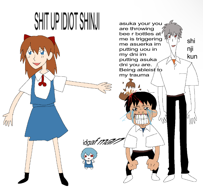 shinjifacts's tweet image. i am shinji this is my art