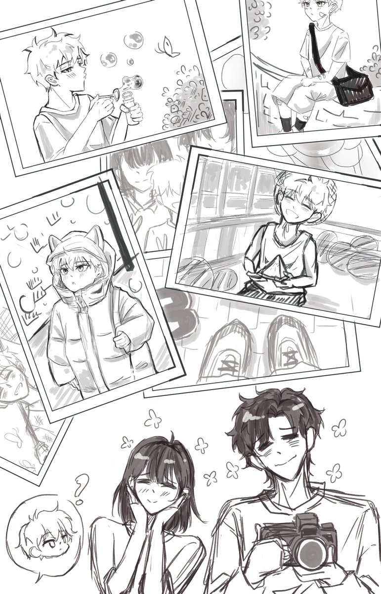offline_suzue's tweet image. I just want to draw baby luguang &amp;lt;3 (with his family)

#程光 #トキヒカ #linkclick #luguang #qiaoling 
#chengxiaoshi