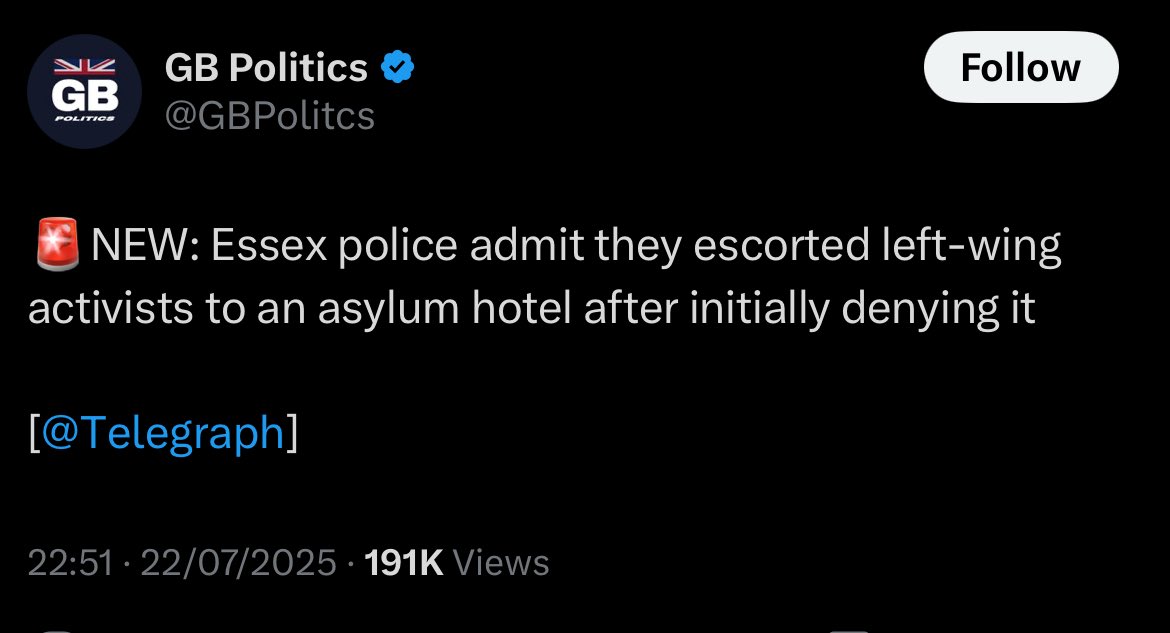 cold957's tweet image. So, @EssexPoliceUK lied and then had to come clean when they were under intense scrutiny.
And they actually wonder why trust in policing is at an all time low.