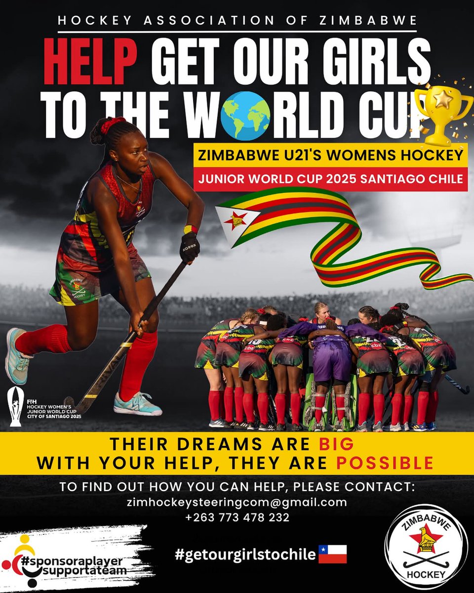 timaredza's tweet image. In the past 4 years, the Zimbabwe U21 Ladies Hockey team has qualified for 3 Junior World Cups, a truly remarkable achievement, with limited financial resources.

@edmnangagwa @SRCZimbabwe @HonMachakaire
@HonMinSanyatwe, this team needs the support they deserve.😊🏑🇿🇼