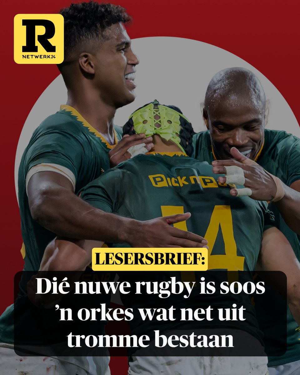 RapportSA's tweet image. Dok Pool skryf:
Die Springbokke wen, maar almal is nie gelukkig nie; nie met hul spel nie, en ook nie met gedeeltes van hul taktiek nie.
Lees meer deur die skakel in ons bio.