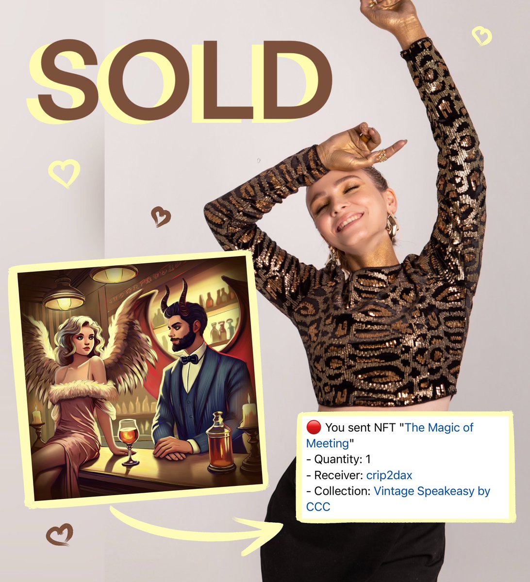 🔥🔥🔥SOLD🔥🔥🔥

OMG 🥹🥹🥹Someone bought my art!! 

I’M SO HAPPY 🥰💛
Thank you so much, dear <a href="/Crip2DaX/">p1cky.eth</a> , for supporting me and my journey 🫶✨

You’re making magic real 💫

Much love 💛💛💛