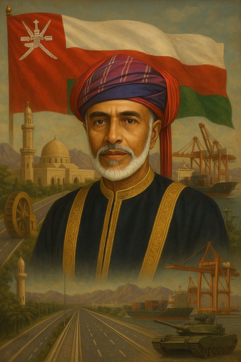 #٢٣_يوليو_المجيد
 ليس يوماً عابراً في قلوب العمانيين فهو يحمل ذكرى #اعز_الرجال_وانقاهم الذي قاد نهضة  عمان الحديثة، وغيّر وجه عُمان بحكمةٍ وبصيرة. نعم رحل جسده وبقي أثره، "رحلت ولكن ذكراك خالدة فينا ". سنوات مضت، لكن عطاءه باقٍ في وجدان العمانيين، يلهم حاضرهم ويهدي مستقبلهم ، فما