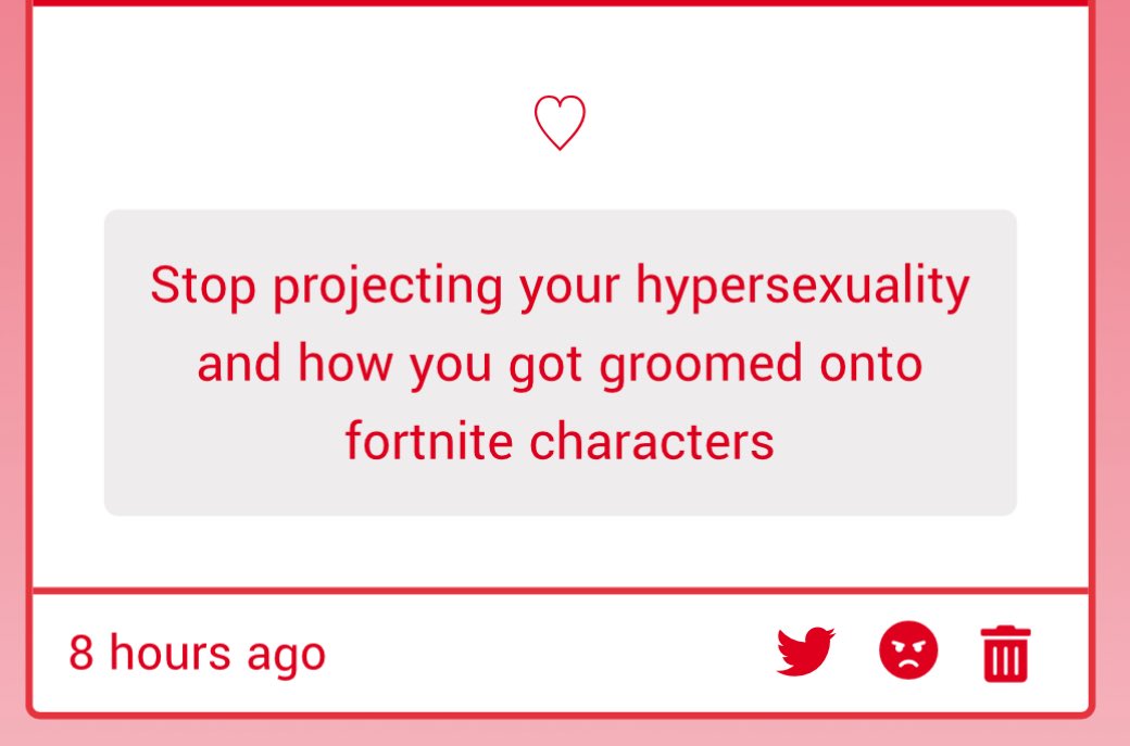 BASSLAPPING's tweet image. the way youre so bothered by a personal coping mechanism which doesnt glamorize or perpetuate harmful ideas irl is hilarious. you are such a pathetic little worm, and the fact you dont have any courage to reveal yourself is pitiful.
(sending this ask 2 my nsfw is also funny)