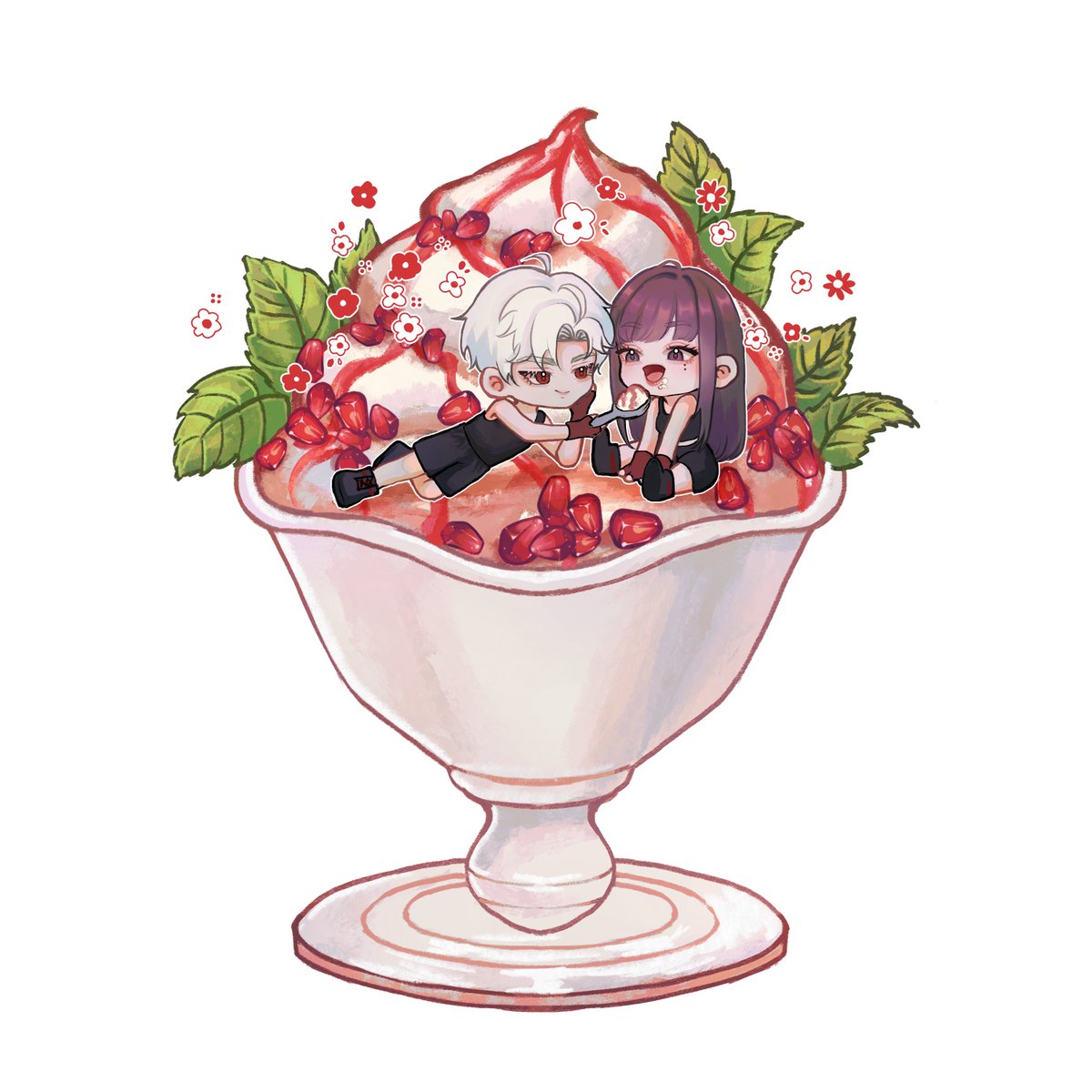 NlGHTWOVEN's tweet image. A little sweet treats after boxing training is always a great choice; pomegranate ice cream for today!
© Pastelimeos┆#𝘨𝘩𝘰𝘴𝘵𝘧𝘦𝘢𝘵𝘩𝘦𝘳𝘴