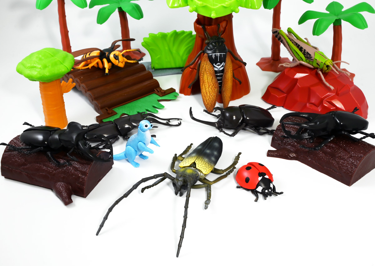 tokiteto_tw's tweet image. :玩具レビュー
「タカラトミーアーツ あそべる生物フィギュアシリーズ 昆虫の森 でたぞ!4大昆虫」
↓
tokiteto.chu.jp/0-note-ikimono…
こむしちゃんのかんづめと共に夏の風物詩ガチャとして続く「昆虫の森」2025年弾
新規造形のシロスジカミキリとナナホシテントウがアタリ枠ぞよ!