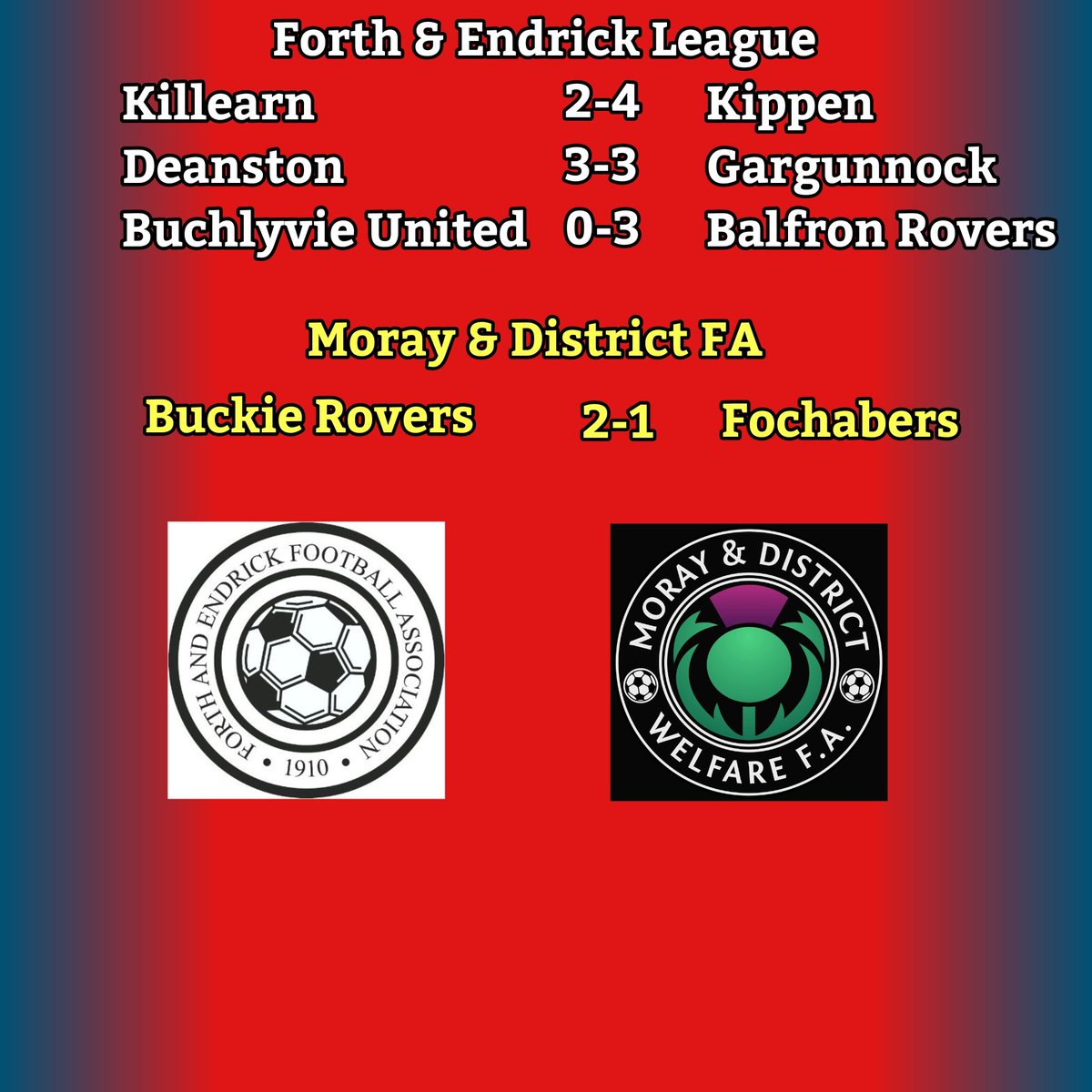 Tuesday night results <a href="/scottishwelfare/">Scottish Welfare FA</a>