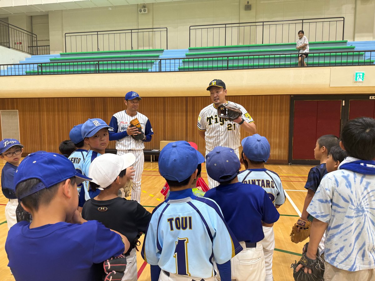 TigersDreamlink's tweet image. 22(火)、来年富山県で開催される「マイナビオールスターゲーム2026」を記念し、石川県小松市にて阪神タイガース・スペシャルアンバサダーの #糸井嘉男 氏、ベースボールアンバサダーの #秋山拓巳 氏、そして地元・石川県の独立リーグ球団・石川ミリオンスターズの #岡﨑太一…