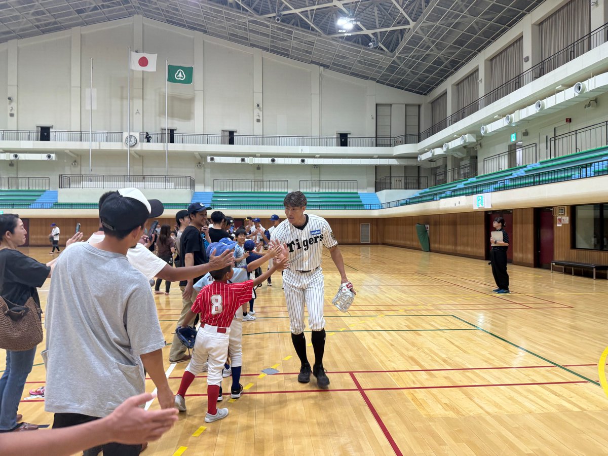 TigersDreamlink's tweet image. 22(火)、来年富山県で開催される「マイナビオールスターゲーム2026」を記念し、石川県小松市にて阪神タイガース・スペシャルアンバサダーの #糸井嘉男 氏、ベースボールアンバサダーの #秋山拓巳 氏、そして地元・石川県の独立リーグ球団・石川ミリオンスターズの #岡﨑太一…