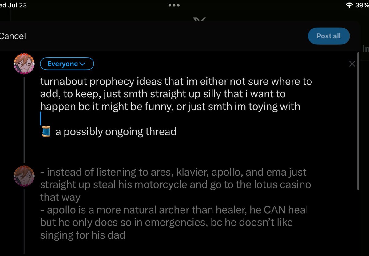 sapphos_student's tweet image. whatd i do why can i post the turnabout prophecy threaddd 💔