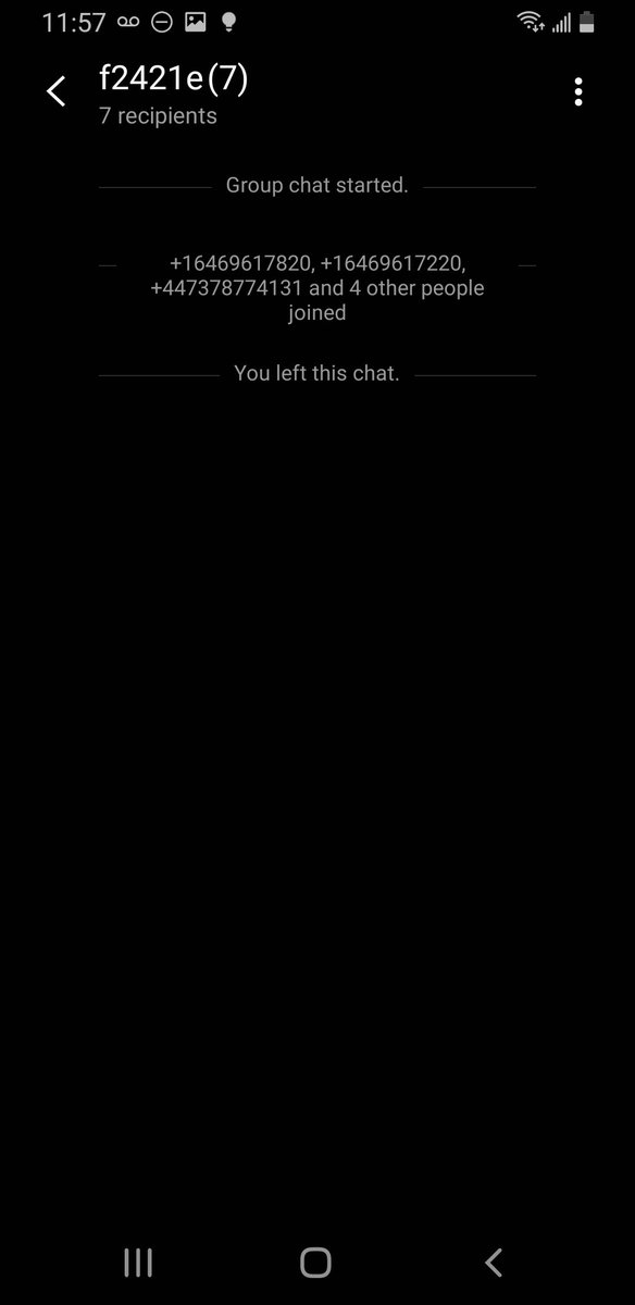 stillgiggle's tweet image. picture #3 is the sender, he sent the spam text to the ones in picture #2; including me, 7 recipients. Whoever sends such texts, emails, whoever tries to hack people's devices this way: Should be caught and be sentenced to life in prison without ever getting access to anyβ¦