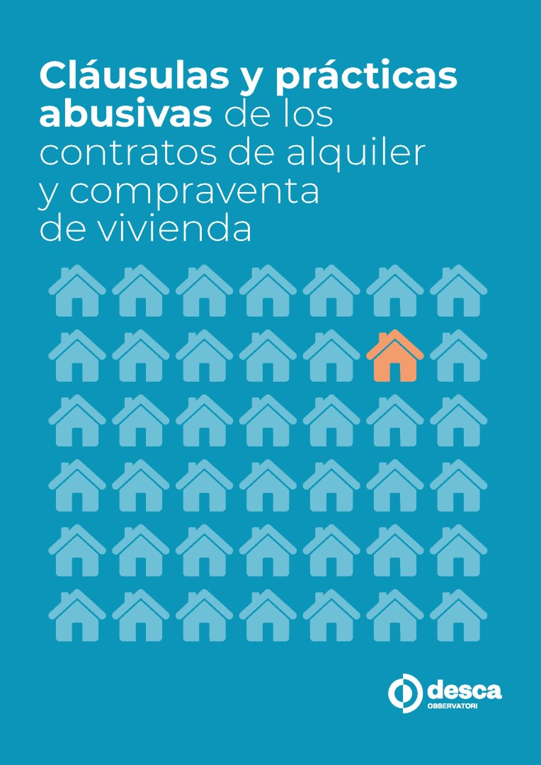 [🆕📘NUEVO INFORME] Cláusulas y prácticas abusivas de los contratos de alquiler y compraventa de vivienda

Publicamos esta guía para que entidades y abogadxs reconozcan las principales cláusulas abusivas en contratos de bancos y fondos buitre.

👉 bit.ly/46hXYEh