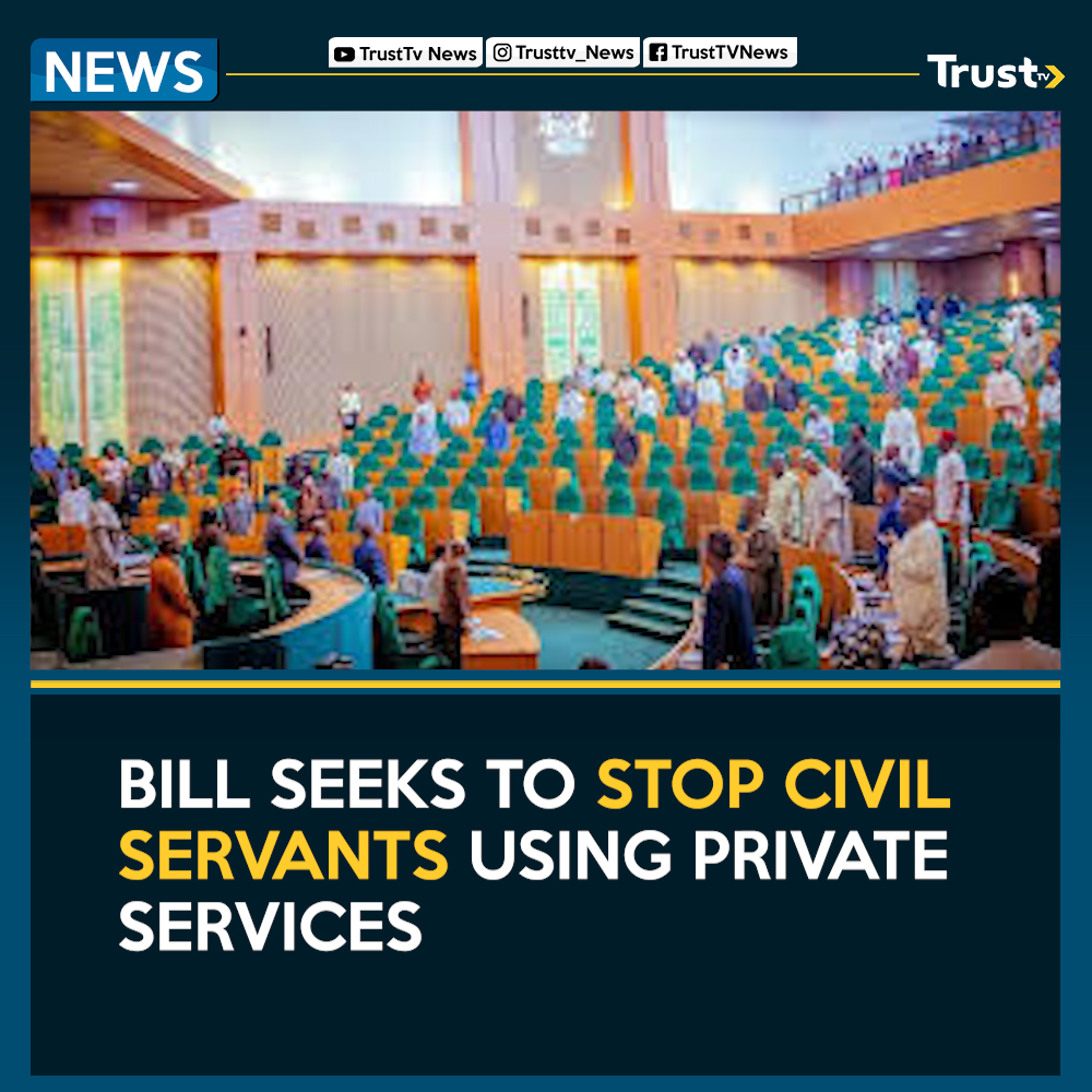 The House of Representatives is considering a bill that would stop public and civil servants, along with their families, from using private schools and hospitals.

Read more on: trusttv.com/bill-seeks-to-…