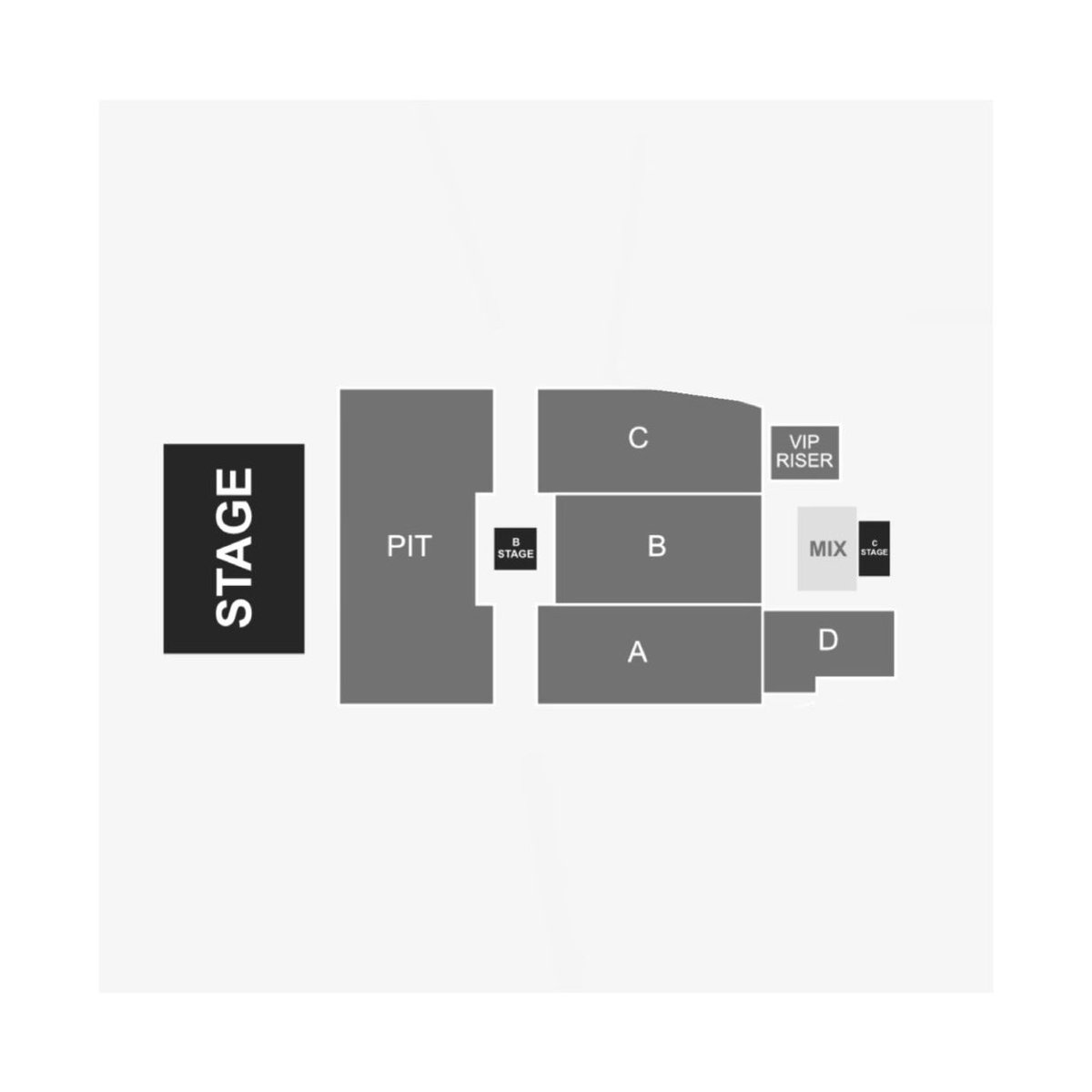 graciefrupdate's tweet image. Un aperçu de la scène de la tournée The Secret of Us Deluxe au Madison Square Garden… Une troisième scène (C stage) a été ajoutée 👀