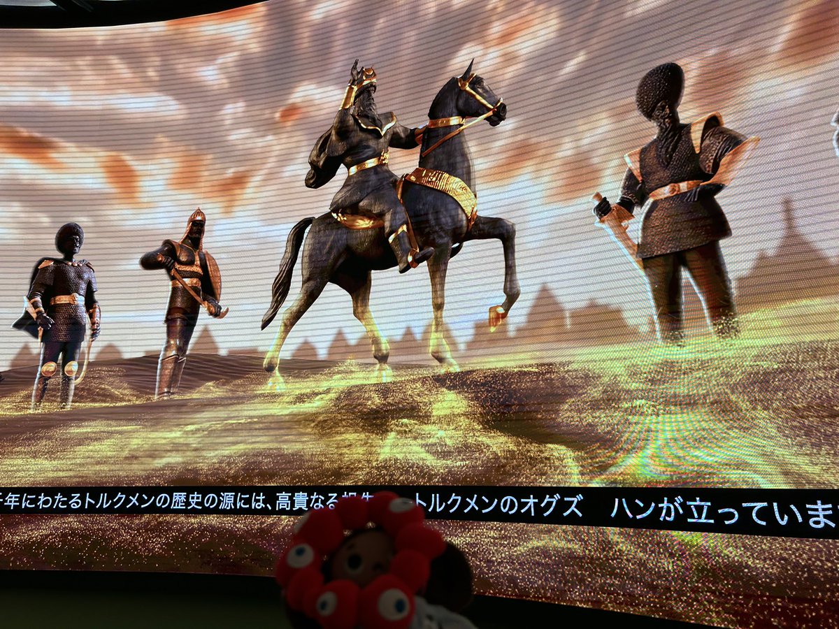 mihobell's tweet image. 写真1枚目…分かるかな?
欲しかったトルクメニスタンのパビリオンイラストのトートバッグ。
買えました〜🙌
没入型映像ルームも良かったし、ショップも充実してるし、建物の中は宮殿みたいだし、圧倒されるパビリオン✨
#こさちゃんズと万博
#トルクメニスタン館