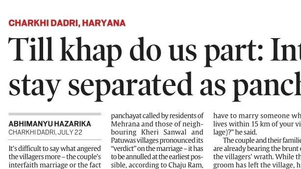 AB_Hazardous's tweet image. A interfaith love marriage that hit the khap barrier
My report for @IndianExpress
indianexpress.com/article/cities…