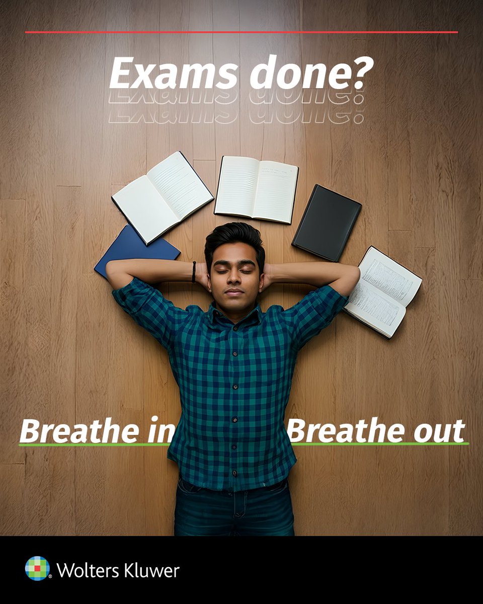 You’ve earned this pause. So go ahead, take a walk with no destination, watch a show without guilt, sleep like you mean it and talk about anything but medicine.

Your brain needs a break to reset after exams. Enjoy it!

#WoltersKluwerIndia #PostExamRelaxation #BrainReset