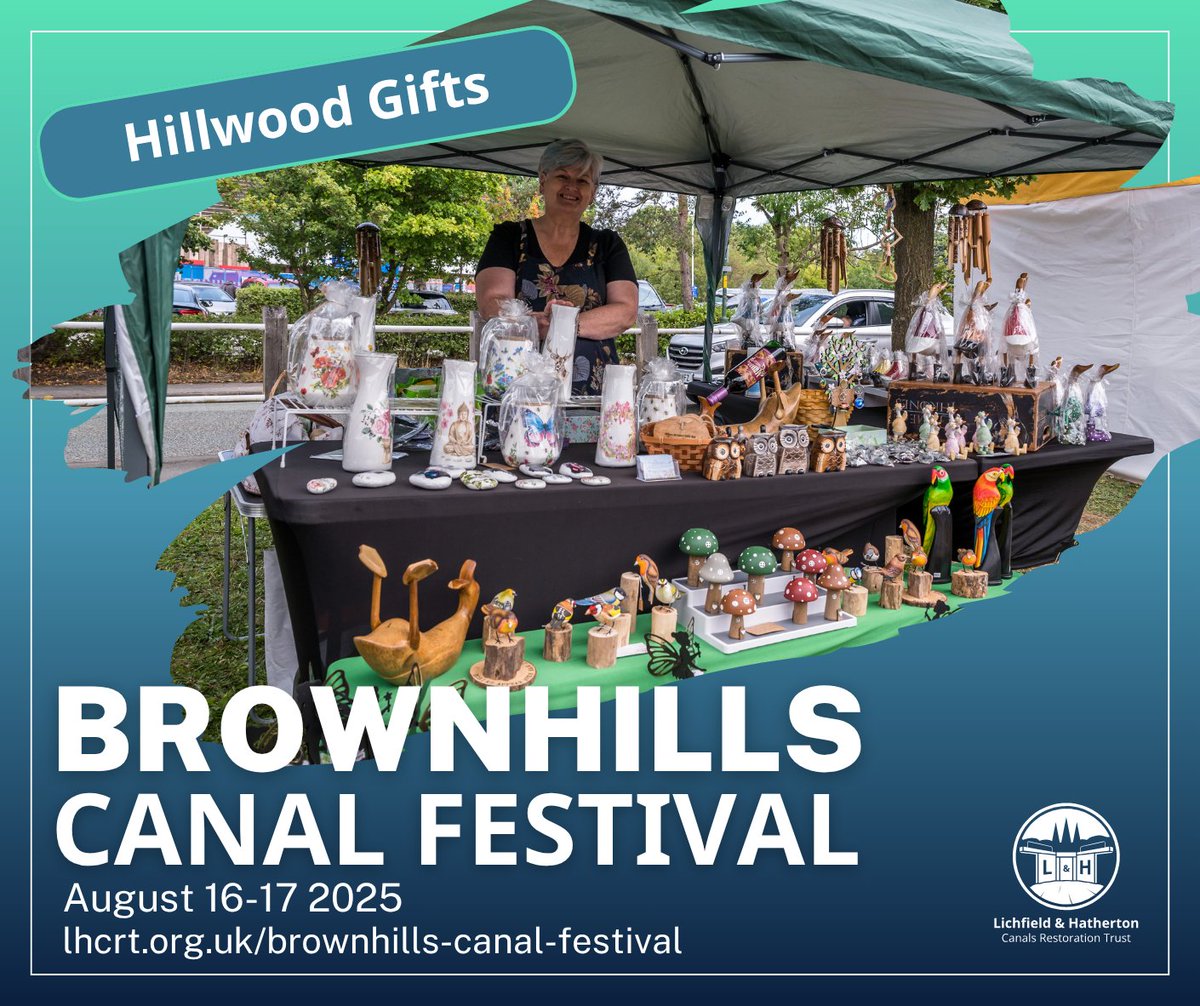 LHCRT1's tweet image. Waddle you know—Hillwood Gifts (aka The Duck Lady) is flying in for #BrownhillsCanalFestival: 16-17 August 2025! 🦆
From wooden ducks dressed to impress to gifts for every occasion, she’s got the flocking lot. Need something bespoke? She’ll hatch a plan just for you.