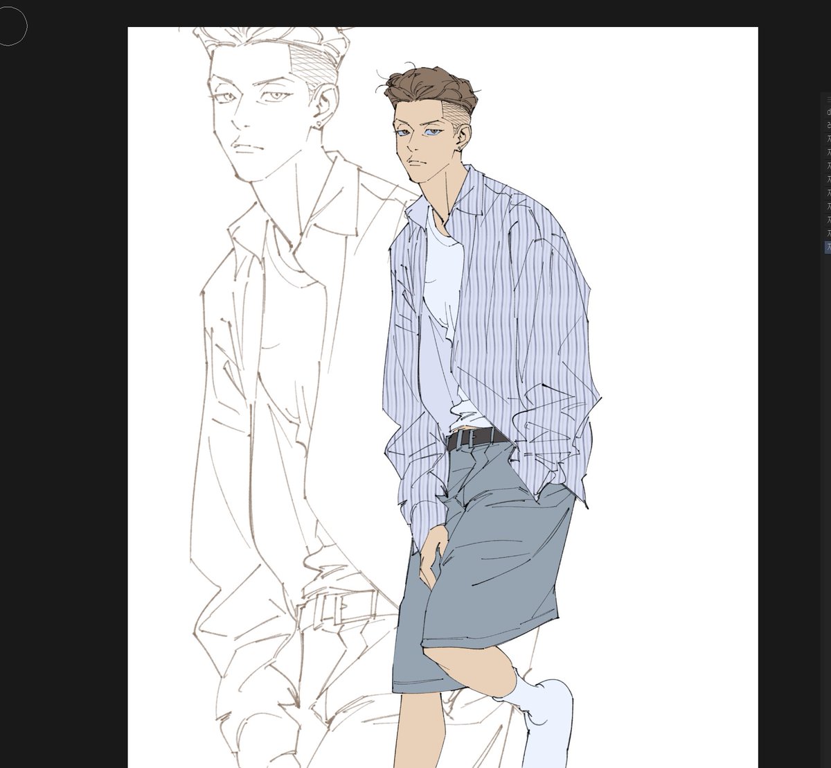 어제 햇던 낙서..