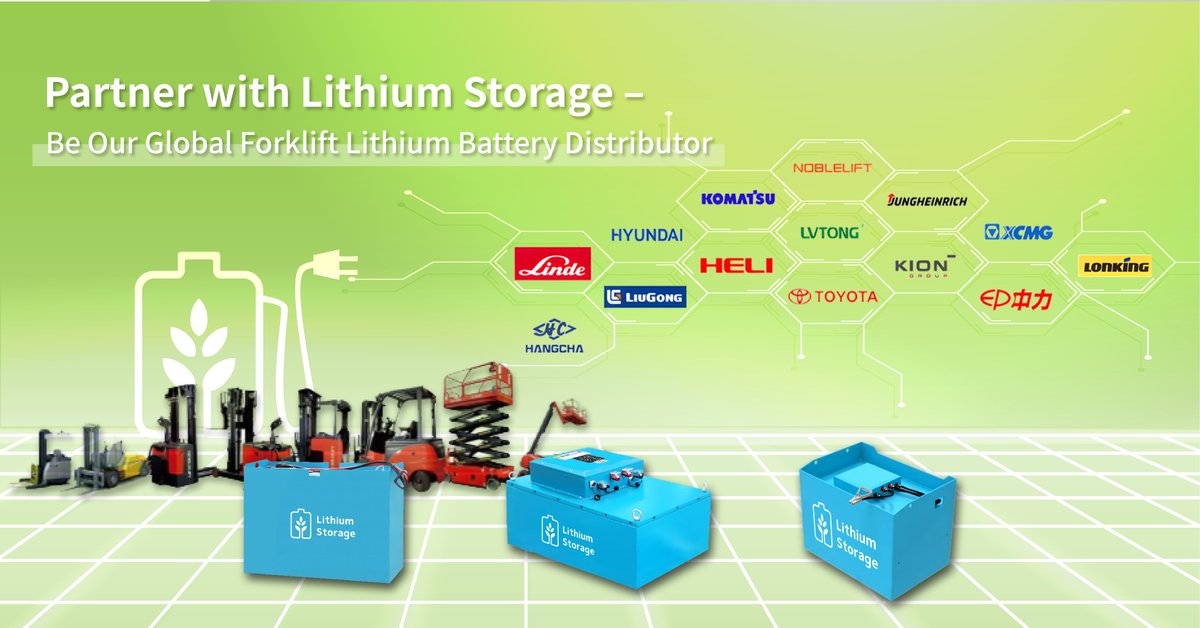 LithiumLtd's tweet image. #SeekingGlobalAgents! Partner with #LithiumStorage.With a proven track record of supplying 100,000+ #lithiumbattery units to top global #forklift and industrial vehicle brands like Kion  Group, STILL, Linde , Crown Lift Trucks UK , Toyota Material Handling, Jungheinrich AG.